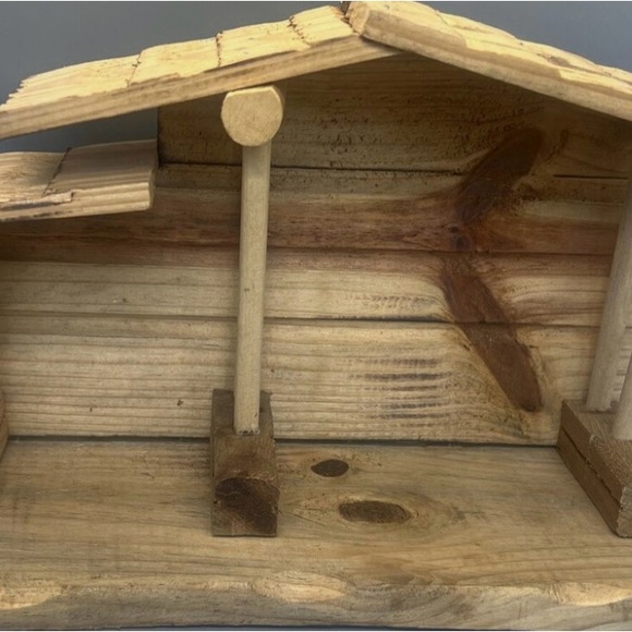 12 Pieces, Vintage rare Precious moments Nativity with wooden manger. - Picture 4 of 6